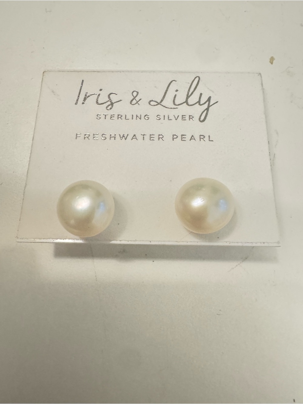 Iris & Lily freshwater pearl sterling silver earrings